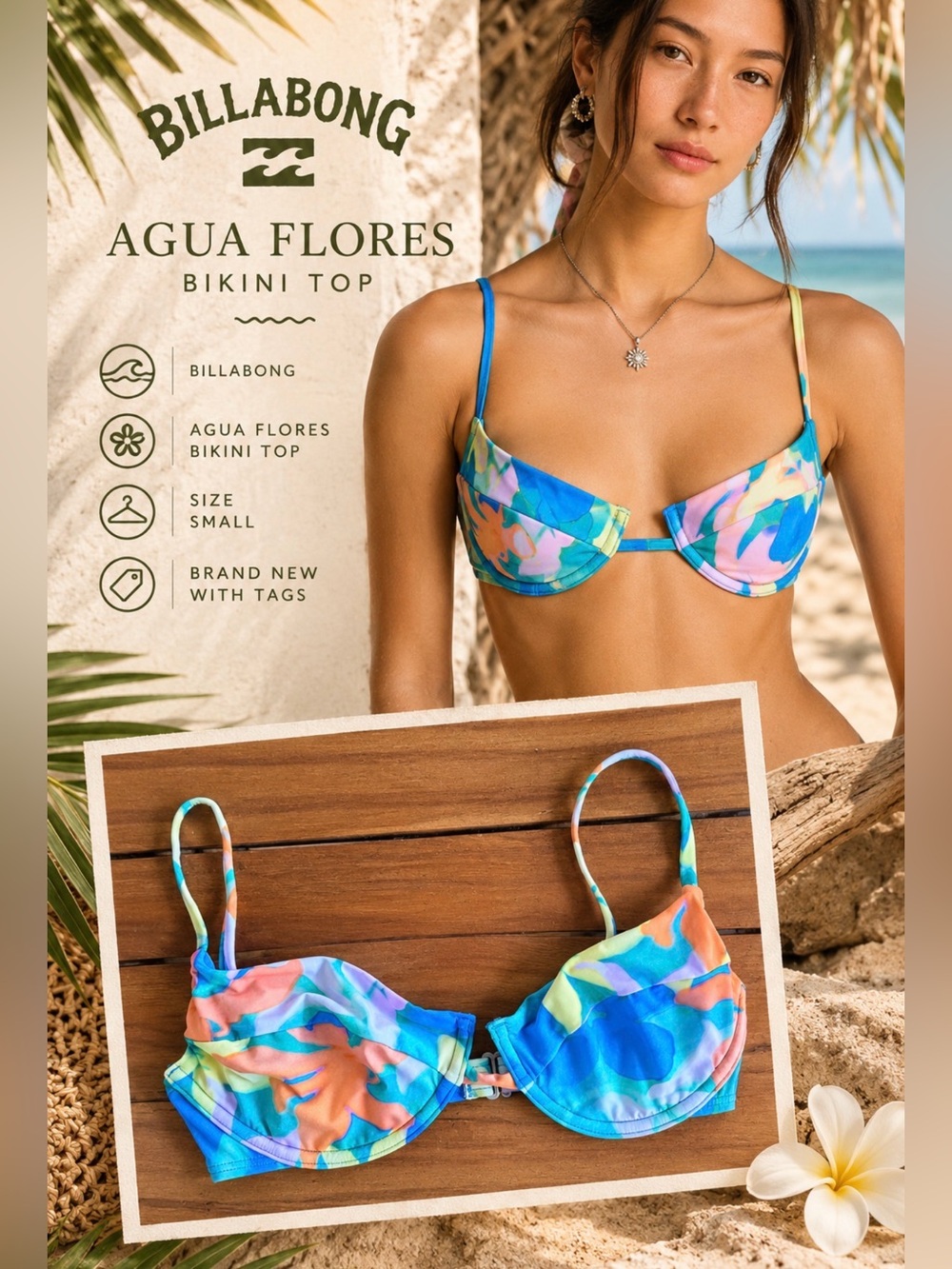 Billabong - Agua Flores Leah Bikini Swim Underwire Top